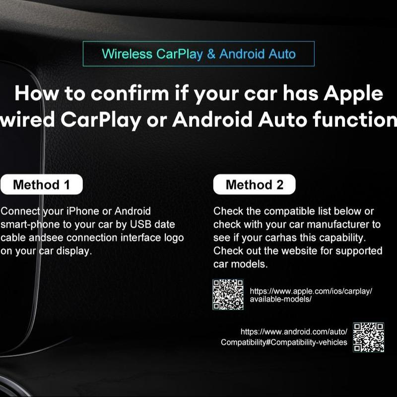 Wireless Apple CarPlay Adapter for Factory Wired Carplay